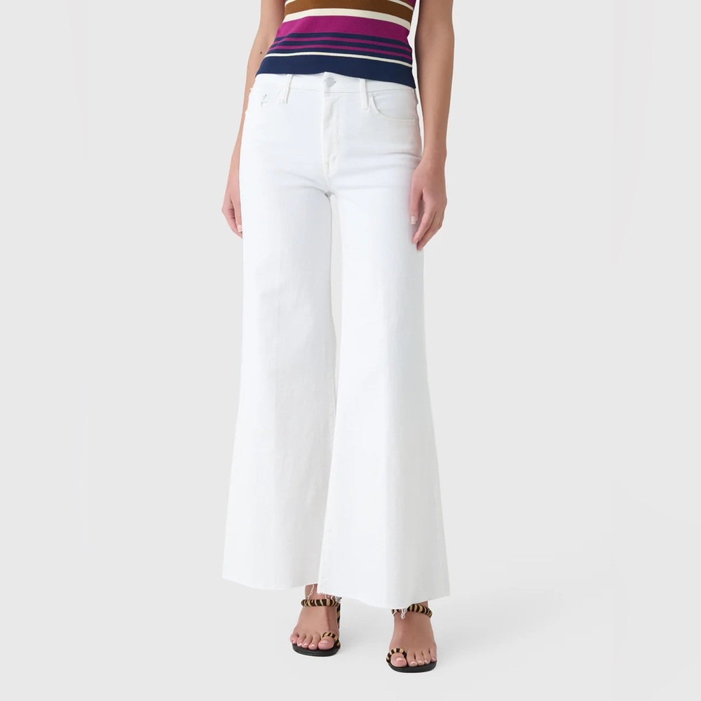 MOTHER The Roller Fray Jean in White Fairest of Them All size 30